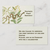 Snake Notitiekaartje (Voorkant / Achterkant)