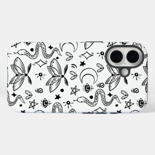 Snake - occulte nacht Case-Mate iPhone case (Achterkant (horizontaal))