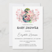 Snake Oerwoud Girl Baby shower Kaart (Voorkant)