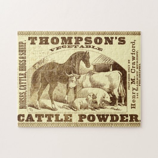 Snake Oil and Old Ads 1 Jigzaag Puzzle Legpuzzel (Horizontaal)