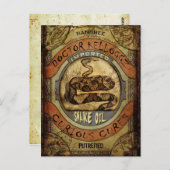 Snake Oil Briefkaart (Voorkant / Achterkant)
