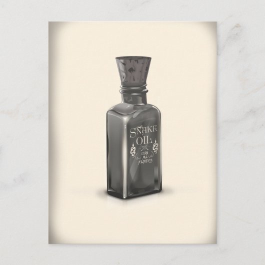 Snake Oil "Cure All Ailments" Fles grappig poster Briefkaart (Voorkant)