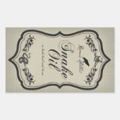 Snake Oil Halloween Jar Sticker Label (Voorkant)