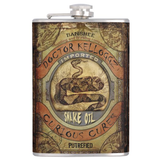 Snake Oil Heupfles (Voorkant)
