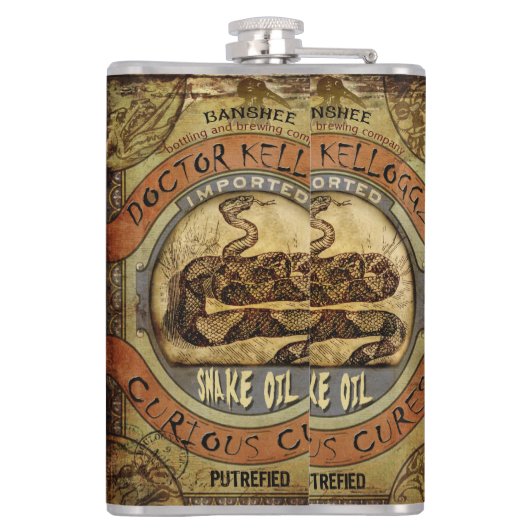 Snake Oil Heupfles (Achterkant)