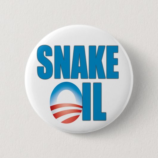 Snake Oil (Obama) Ronde Button 5,7 Cm (Voorkant)