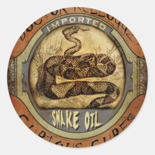 Snake Oil Ronde Sticker