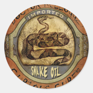 Snake Oil Ronde Sticker
