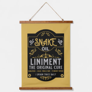 Snake oil salesman grappige cadeaus voor verkoopme hangend wandkleed