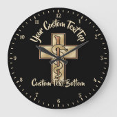 Snake on Cross Grote Klok (Voorkant)