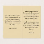 Snake on Cross Visitekaartje (Binnenkant ongevouwen)