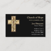 Snake on Cross Visitekaartje (Voorkant)