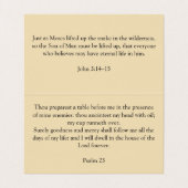 Snake on Cross Visitekaartje (Binnenkant ongevouwen)