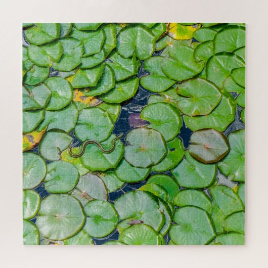Snake on the Lily Pads Legpuzzel (Horizontaal)