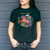 Snake Papercut Rode Chinese Maan Nieuwjaar 2025 T-shirt