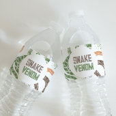 Snake Party Waterflesetiketten Waterfles Etiket