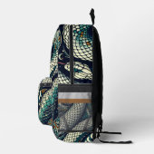 Snake Pattern BackPack ontwerp Bedrukte Rugzak (Rechts)