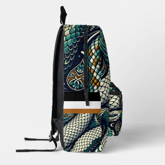 Snake Pattern BackPack ontwerp Bedrukte Rugzak (Links)