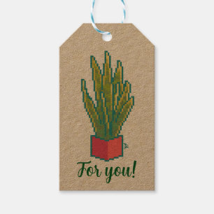 Snake plant, for you, pixelart, Pixel Art Cadeaulabel