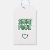 Snake plant, for you, pixelart, Pixel Art Cadeaulabel (Achterkant)