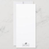 Snake plant gouache illustratie kaart (Achterkant)