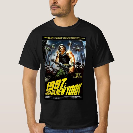 Snake Plissken John Carpenter 1997 Escape New York T-shirt (Voorkant)
