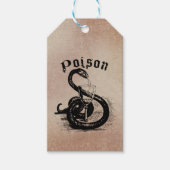 Snake Poison Halloween Gothic Cadeaulabel (Voorkant)