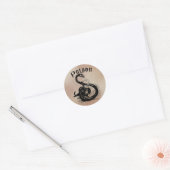 Snake Poison Halloween Gothic Ronde Sticker (Envelop)