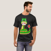 Snake Poker kaarten T-shirt (Voorkant volledig)