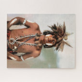 Snake Priest, een Amerikaanse Indiaan Legpuzzel (Horizontaal)