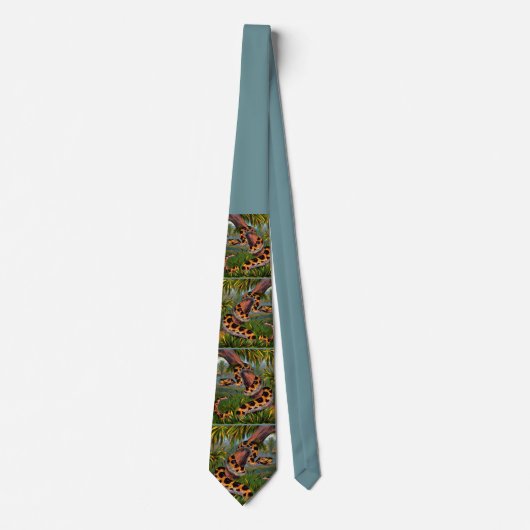 snake print tie stropdas (Voorkant)