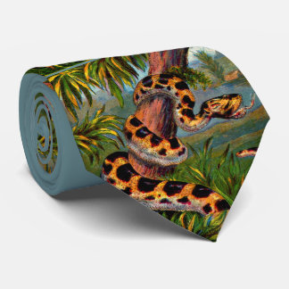 snake print tie stropdas