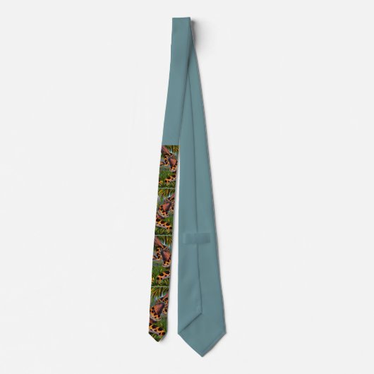 snake print tie stropdas (Achterkant)