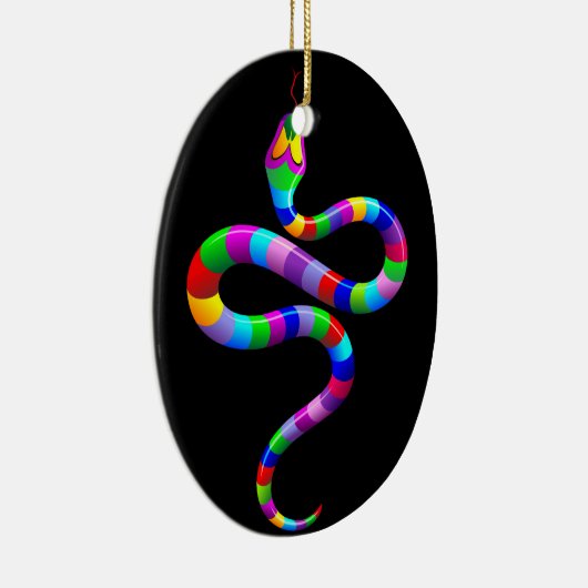 Snake Psychedelic Rainbow Ornament (Rechts)