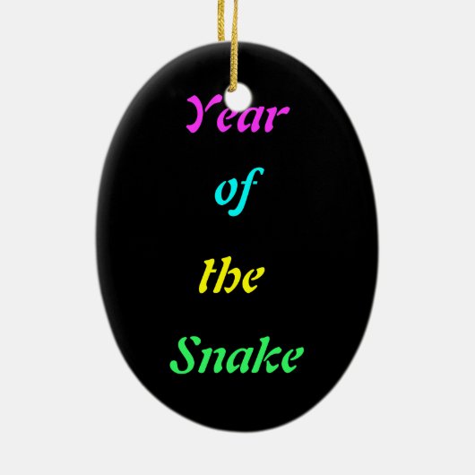 Snake Psychedelic Rainbow Ornament (Achterkant)