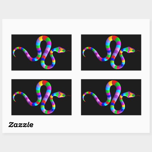 Snake Psychedelic Rainbow Sticker (Vel)