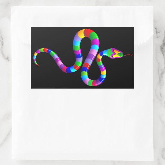 Snake Psychedelic Rainbow Sticker (Tas)