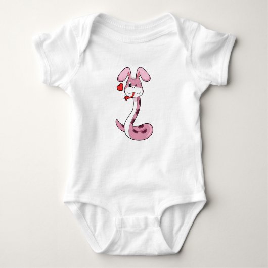 Snake Rabbit Heart Romper (Voorkant)