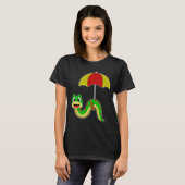 Snake Raining Paraplu T-shirt (Voorkant volledig)