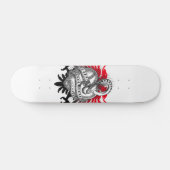 Snake Red Black Persoonlijk Skateboard (Horizontaal)