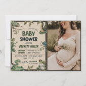 Snake Reptile Baby shower Foto Kaart (Voorkant)