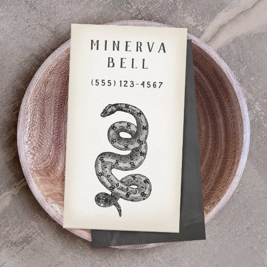 Snake Reptile Calling Card Visitekaartje