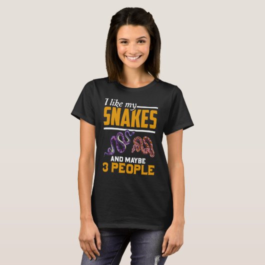 Snake Reptile Keeper Animal Snake T-shirt (Voorkant volledig)