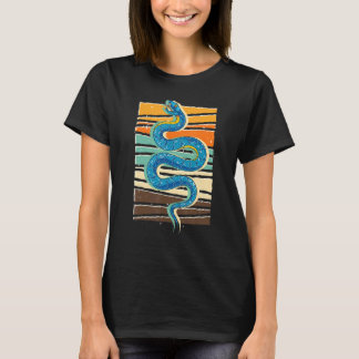 Snake Reptile Keeper Pet Animal Retro Snake T-shirt