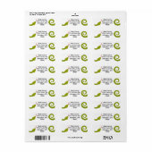 Snake retouradreslabels etiket (Full Sheet)