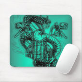 Snake Rider Mousepad Muismat (Met muis)