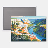 Snake River Canyon-rand Idaho Magneet (Voorkant / Achterkant)