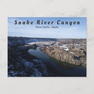 Snake River Canyon Twin Herfst Idaho Briefkaart