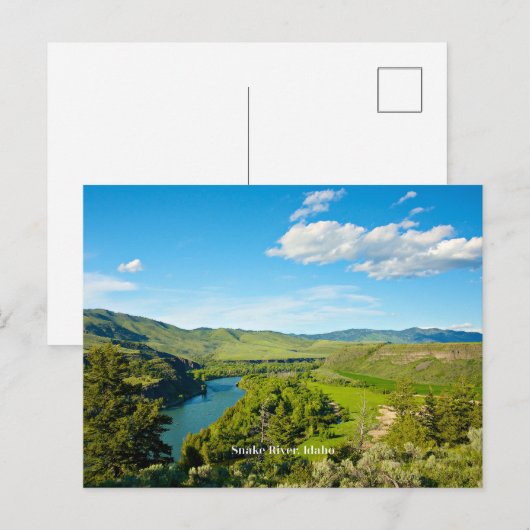 Snake River, Centraal-Idaho, Briefkaart (Voorkant / Achterkant)