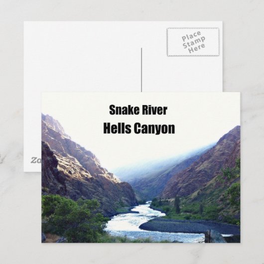 Snake RIver, Hells Canyon Briefkaart (Voorkant / Achterkant)